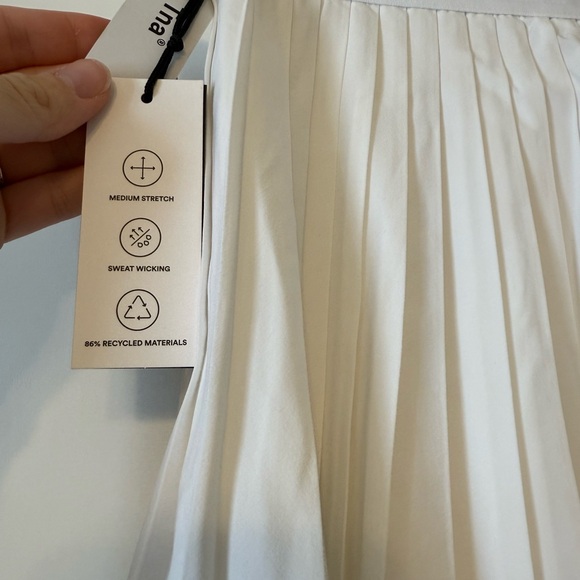 TNA White Pleated Mini Skirt - Picture 5 of 11